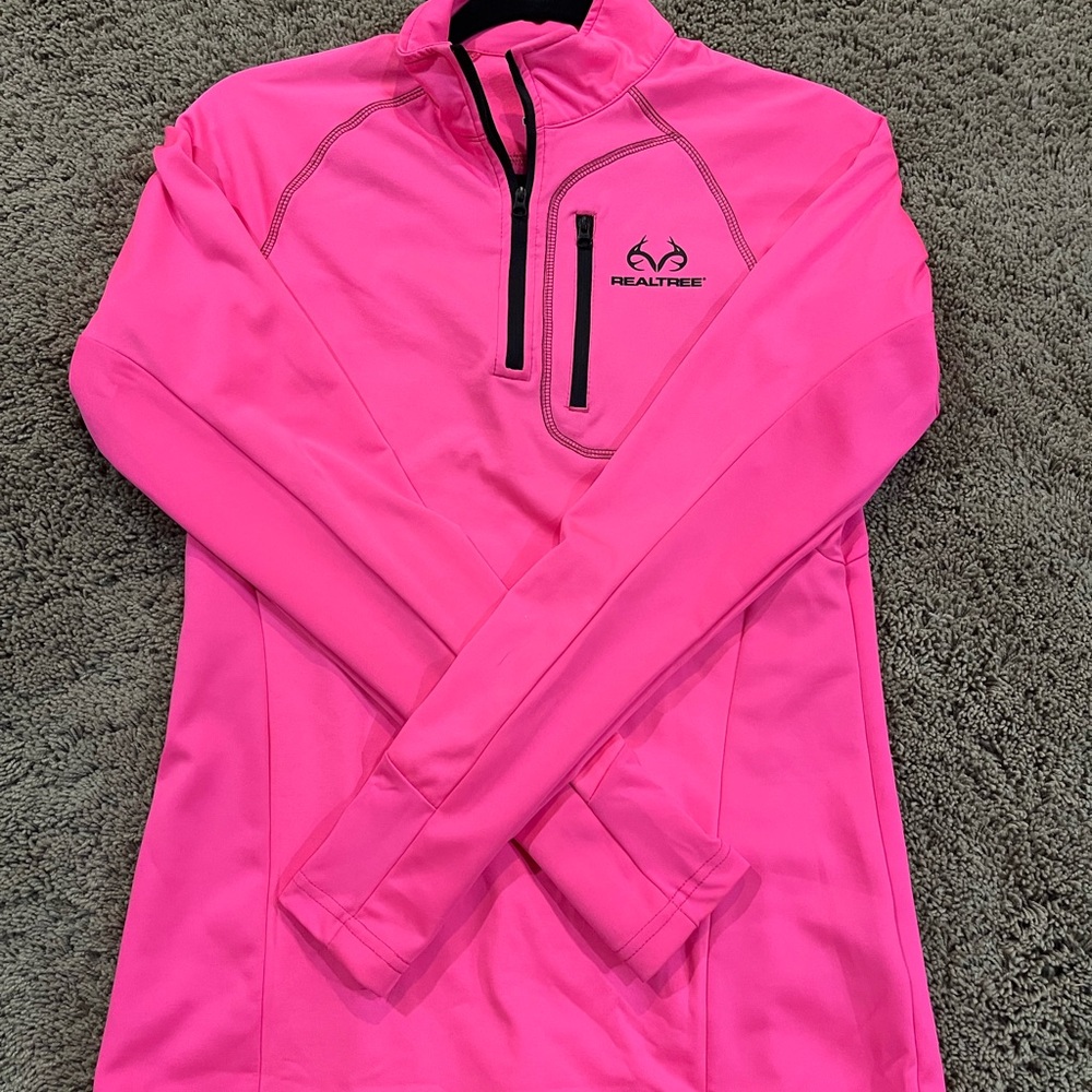 Realtree Bright Pink Half-Zip Jacket